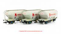 ACC2041CS-V Accurascale PCA - Cement Wagon Triple Pack - VTG Castle Cement (early)